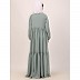 Fashionable Buttons with chest open design abaya-Sky Blue Fashionable Buttons with chest open design abaya-Sky Blue
